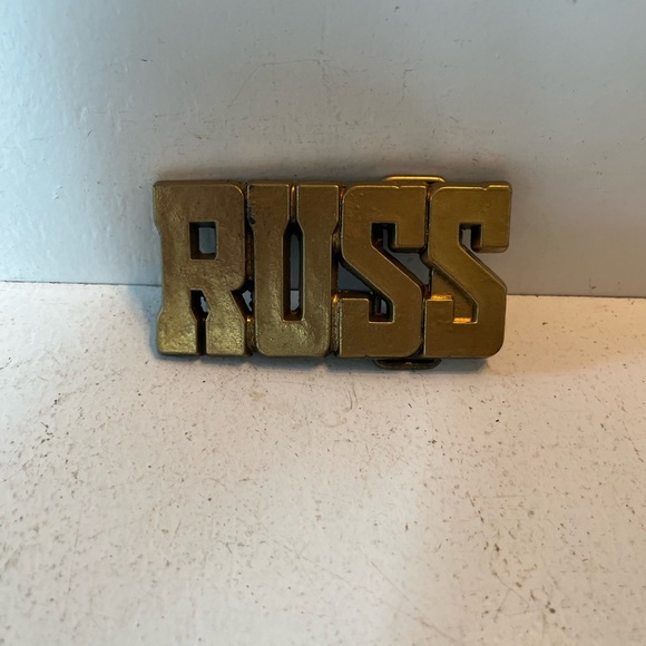 1980’s vintage brass colored buckle - Picture 1 of 5
